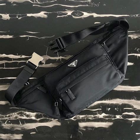 prada waist bag nylon|prada nylon bum bag.